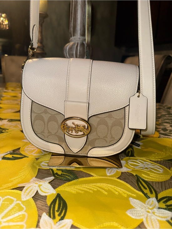 Coach Handbags - Like NEW Coach Georgie Saddle Crossbody or Clutch Removable & Adjustable Strap